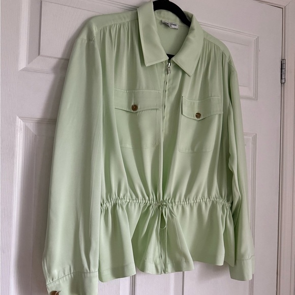 Opening Ceremony pistachio mint green zip jacket - size Large (L) - Picture 2 of 6